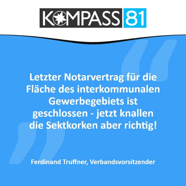 Zitat Bürgermeister Ferdinand Truffner